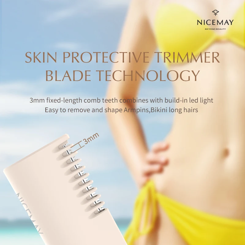 Rechargeable Lady Shaver Women Facial hair Remover Electric Epilator Body Electric Trimmer