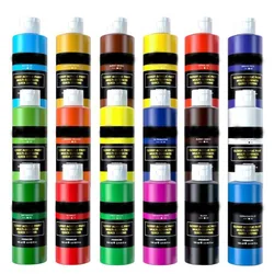 Acrylic Paint Set 18 Colors /Tubes 100ml 3.4 Oz  Non Toxic Non Fading Rich Pigments for Artist Hobby Painters Adults & Kids