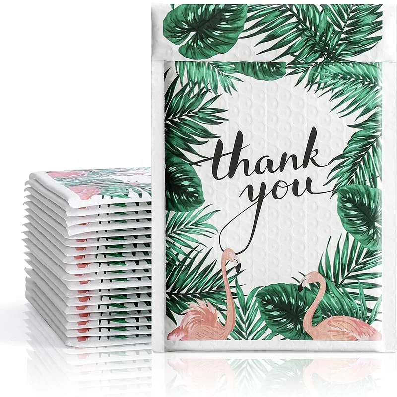 Personalized Eco Friendly Large Nude Color Mailing Envelope Compostable Shipping Mailer Padded Bubble Recycled