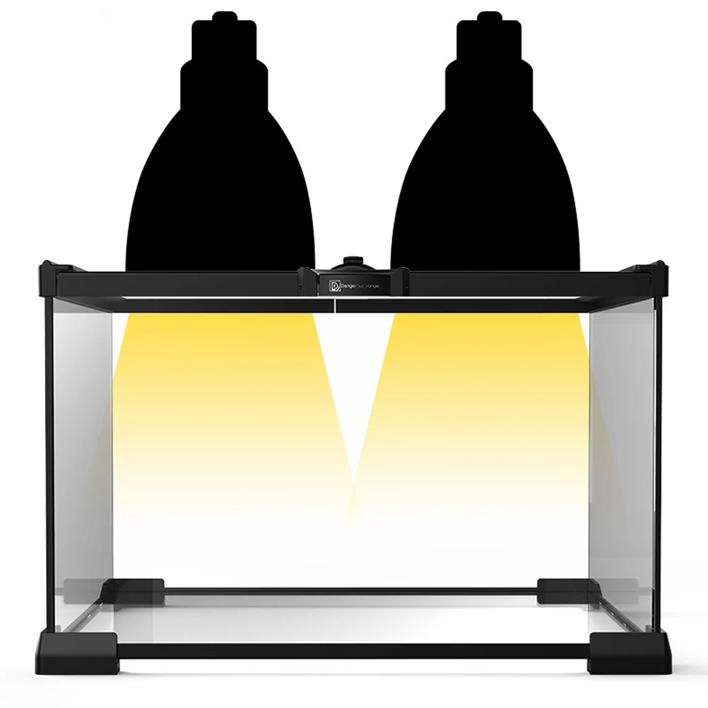 21*21*20cm Reptile Glass Terrarium Reptile Cage for Bearded Dragon