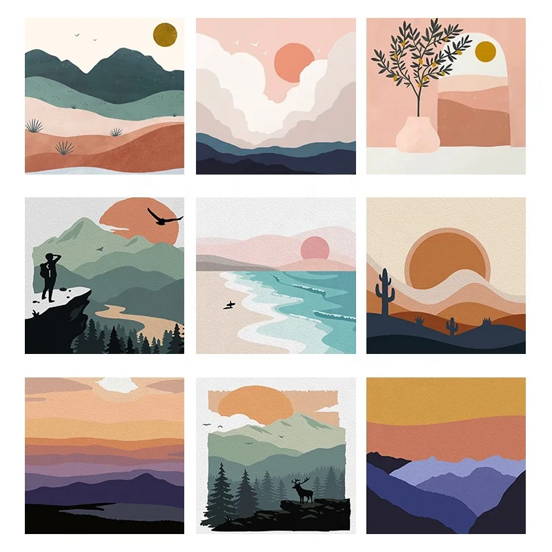 Hot Selling Photo Custom DIY Paint by Numbers Personalized Paint by Numbers Oil Painting for Gifts and Home Decorations Print