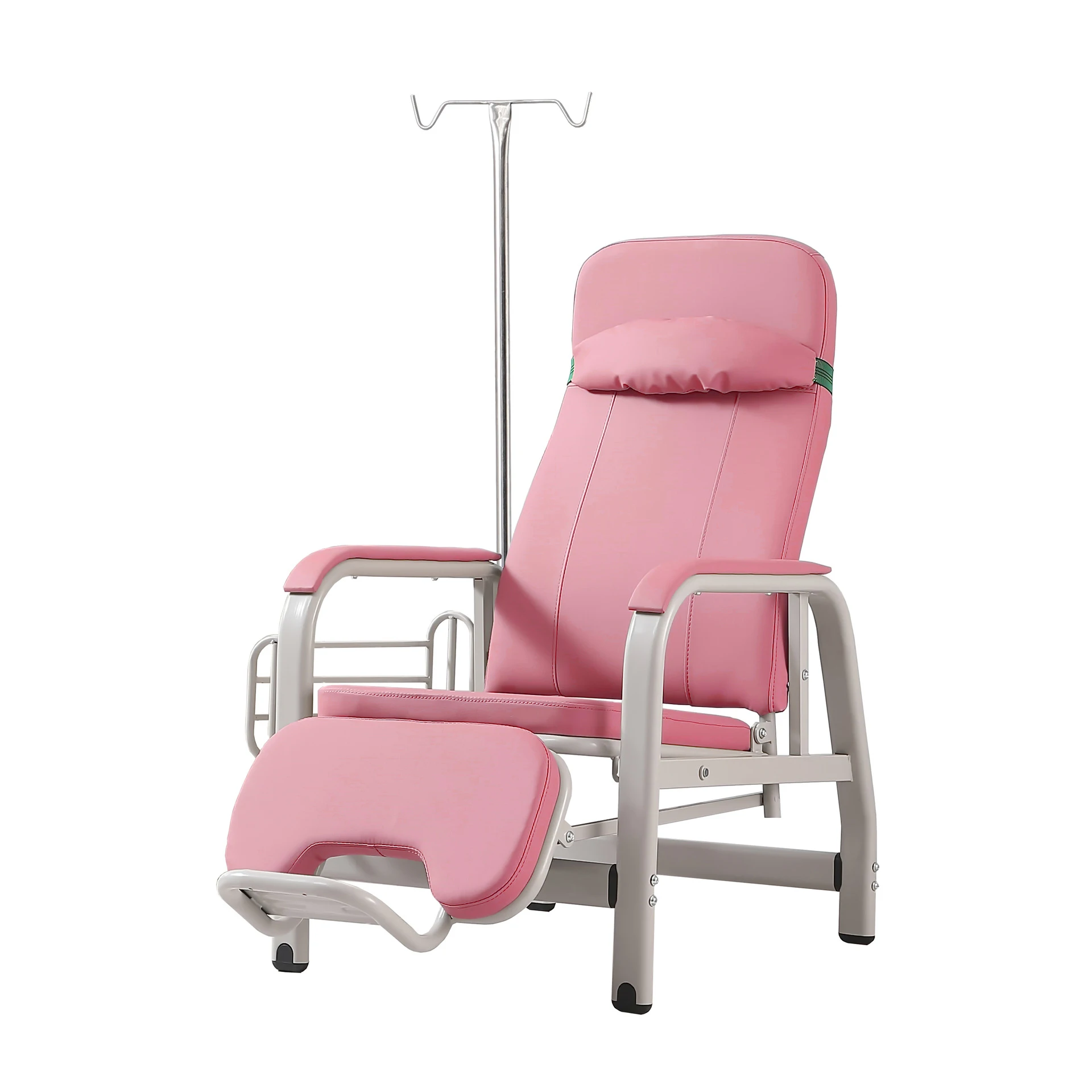 Customizable Medical Furniture Soft Cushion Adjustable Position Patient Reclining IV Stand Blood Transfusion Infusion Chair