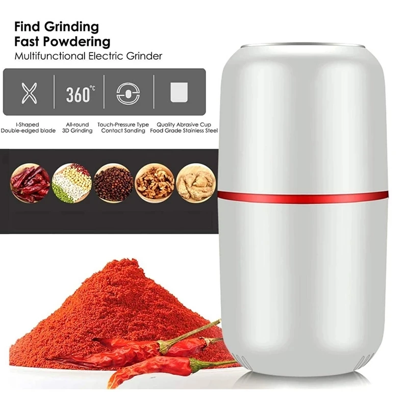 Multifunction Kitchen Household Powerful Salt Pepper Mini Electric Coffee Grinder Beans Spice Nut Seed Bean Mill Blender
