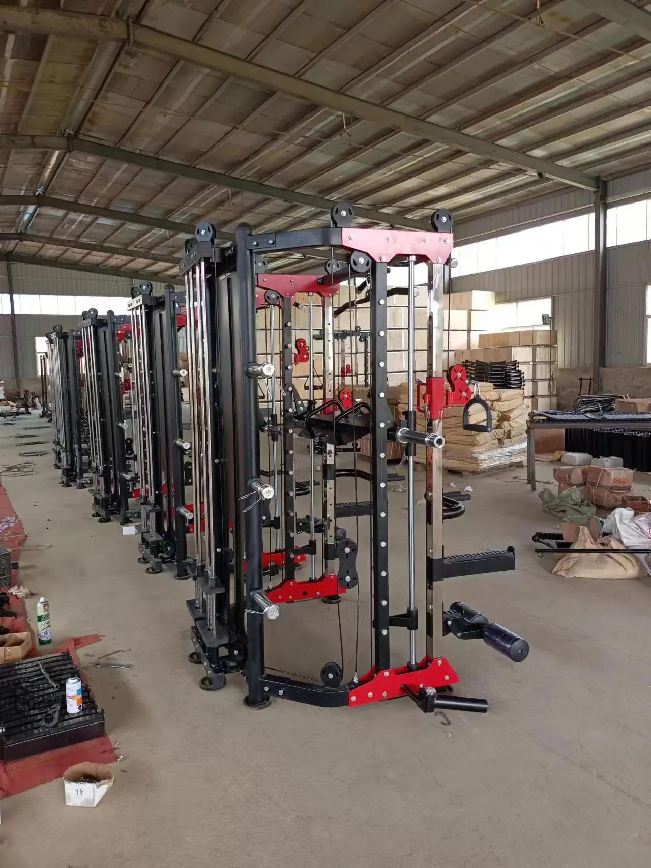 Fitness Exercise Sport Power Squat Rack Home Use Multifunctional Gym Equipment Smith Comprehensive Machine Multi Combo Training