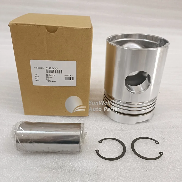 New Genuine  Diesel Engine Parts  Piston+Pin+Clips 8H2000 for engine D318 8H2000 piston kit