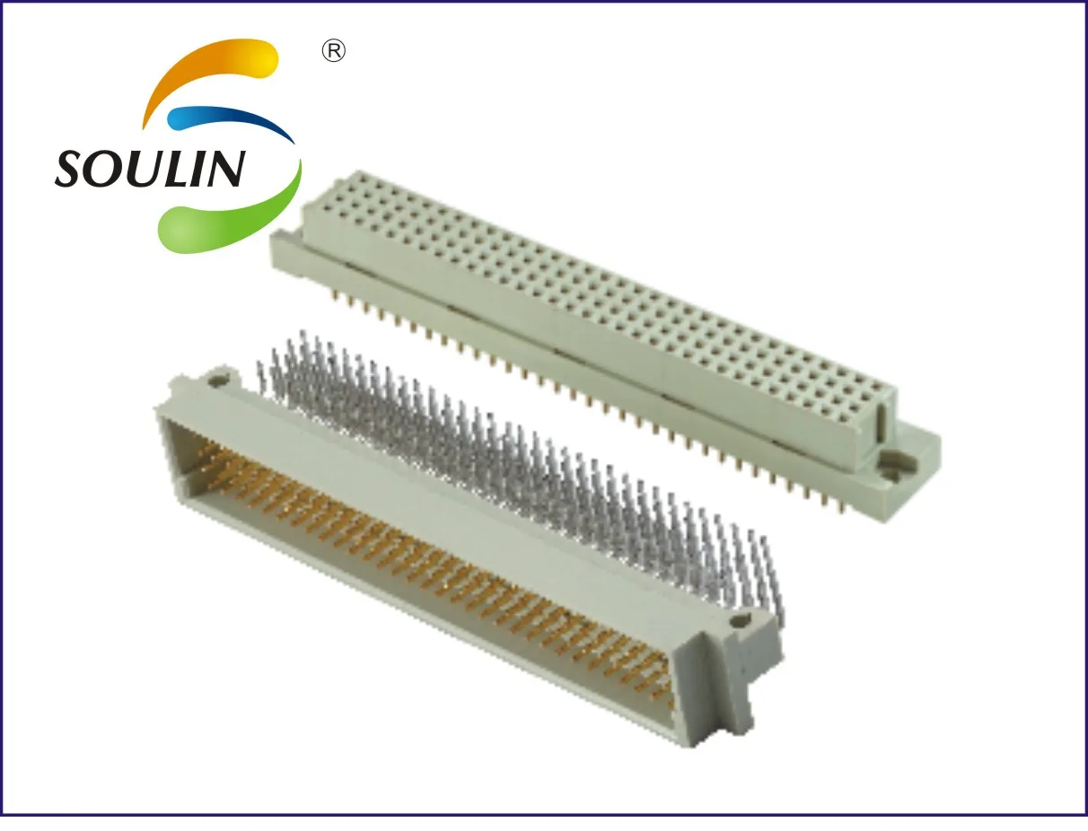 Pitch 5.08mm 3*32Pin three Row Straight female DIN41612