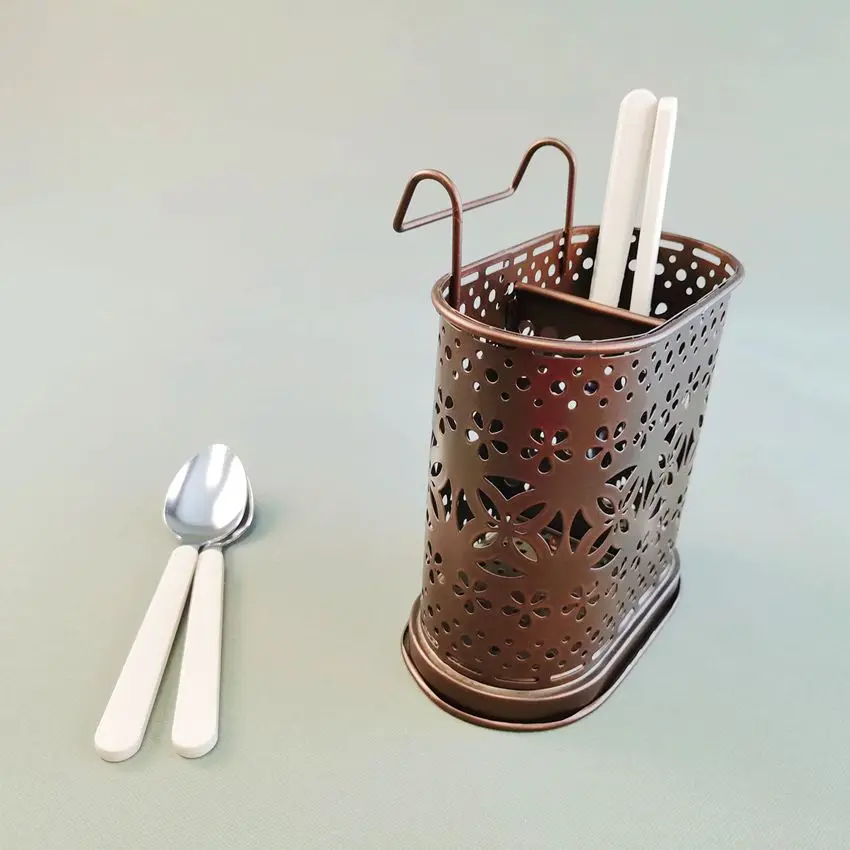 LW High Quality Kitchen Chopstick Holder Soup Spoon Chopsticks Sink Drain Holder Kitchen Hanging Rack Chopstick Drying Holder