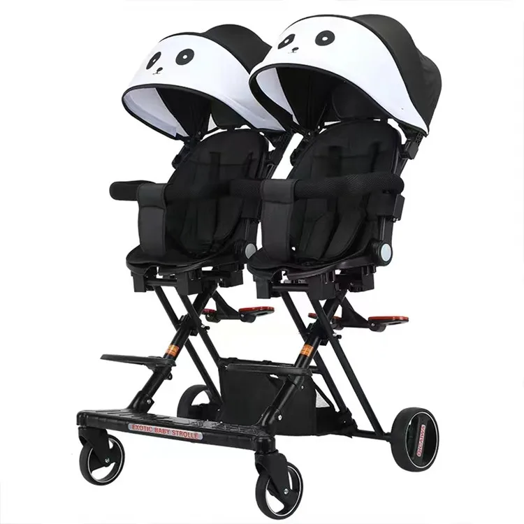 Wholesale China Custom High Quality Landscape Lightweight Baby Buggy Toddler Walking Strollers For 2 Kids Travelling