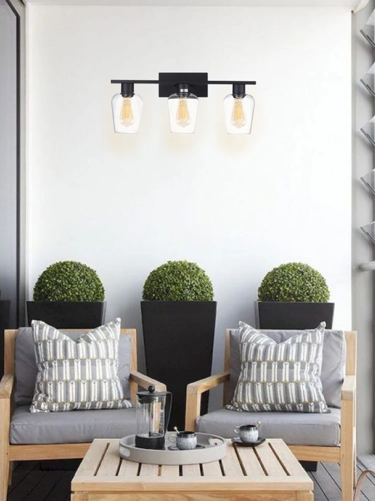 USA Stock Free Sample Iron Body IP44 Vantage Wall Mirror Sconce LED Wall Light