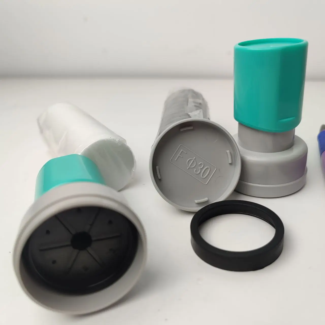 Factory CGSF Round Dual Faom Pre Inked Stempel Teacher Stamps Clear Custom Flash Stamp Handle Stamper Sellos