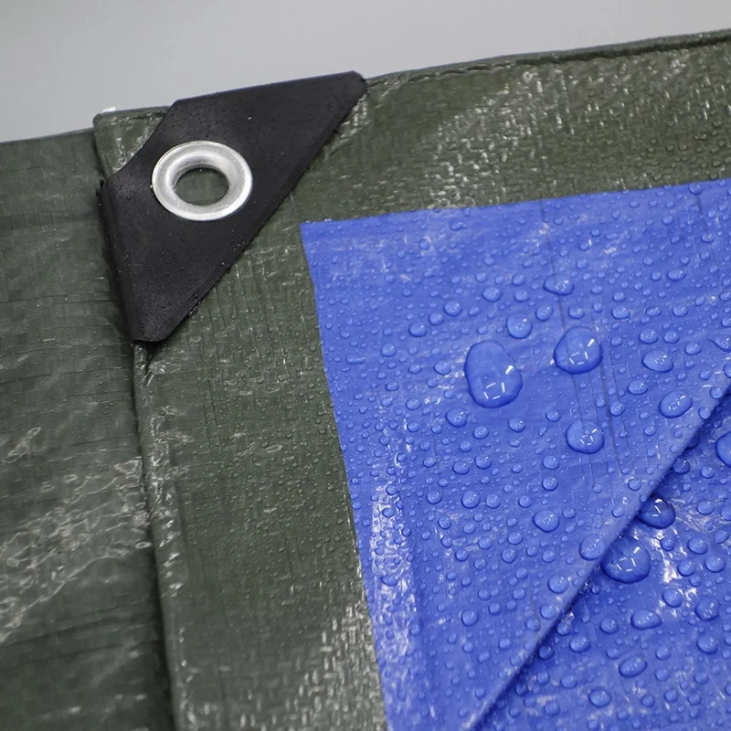 Waterproof Fabric Factory Price UV Treated Woven Pe Tarpaulin with Aluminum Eyelet