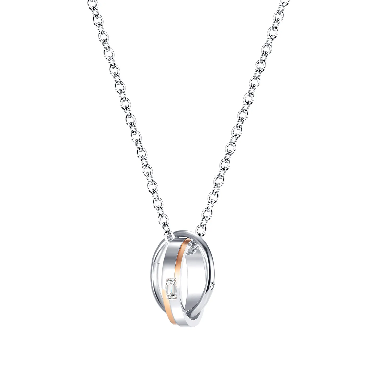 Japanese and South Korea autumn new love love necklace women net red trend temperament versatile titanium steel jewelry