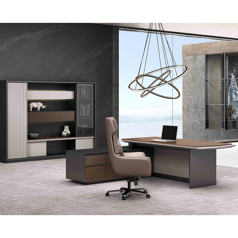 CEO boss modern supervisor office furniture desk design wooden executive office desk set