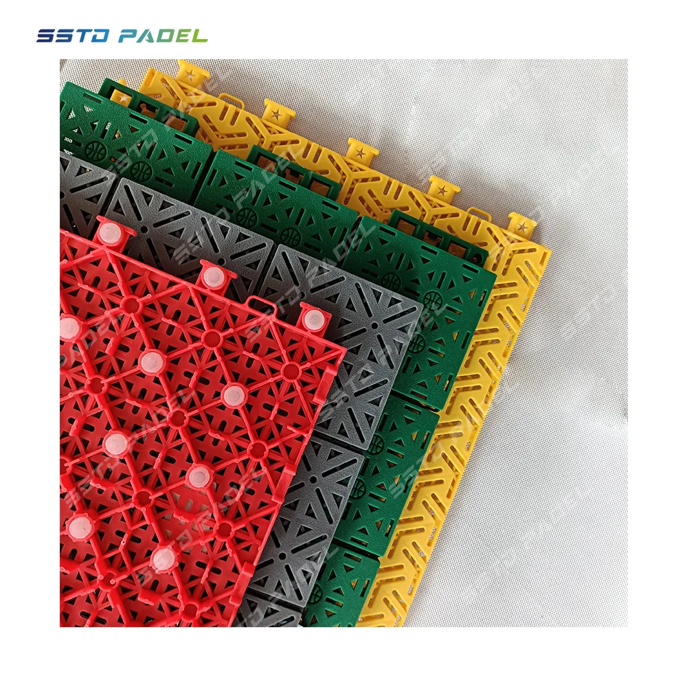 Outdoor Interlocking Basketball Flooring pp tiles Basketball Court Suspended interlocking floor