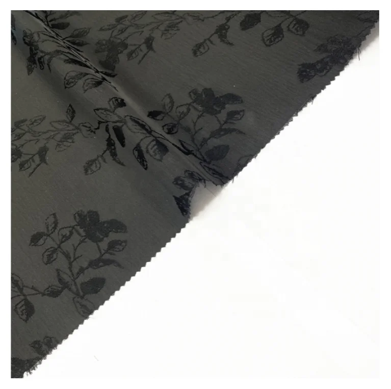 ABAYA FABRIC MANUFACTURER SUPPLY Ready for Ship Middle Eastern Style Best Selling Light Polyester Abaya Fabric Formal Black