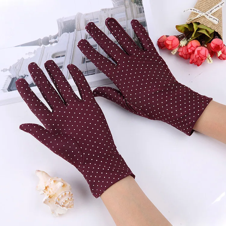 HZS-24006 Wholesale Hot Selling Lady Full Finger with Rose Embroider Muslim Hand Gloves Prayer Muslim glove