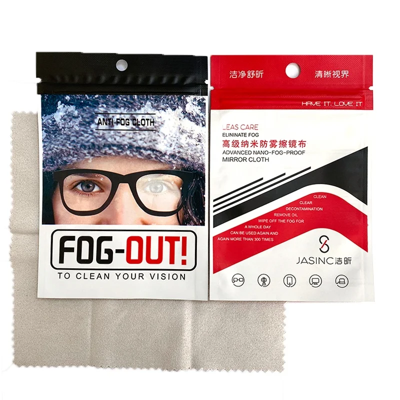 High Quality Antifog Wipes Glasses Suede Anti Fog Lens Cloth Microfiber Cleaning For Glasses