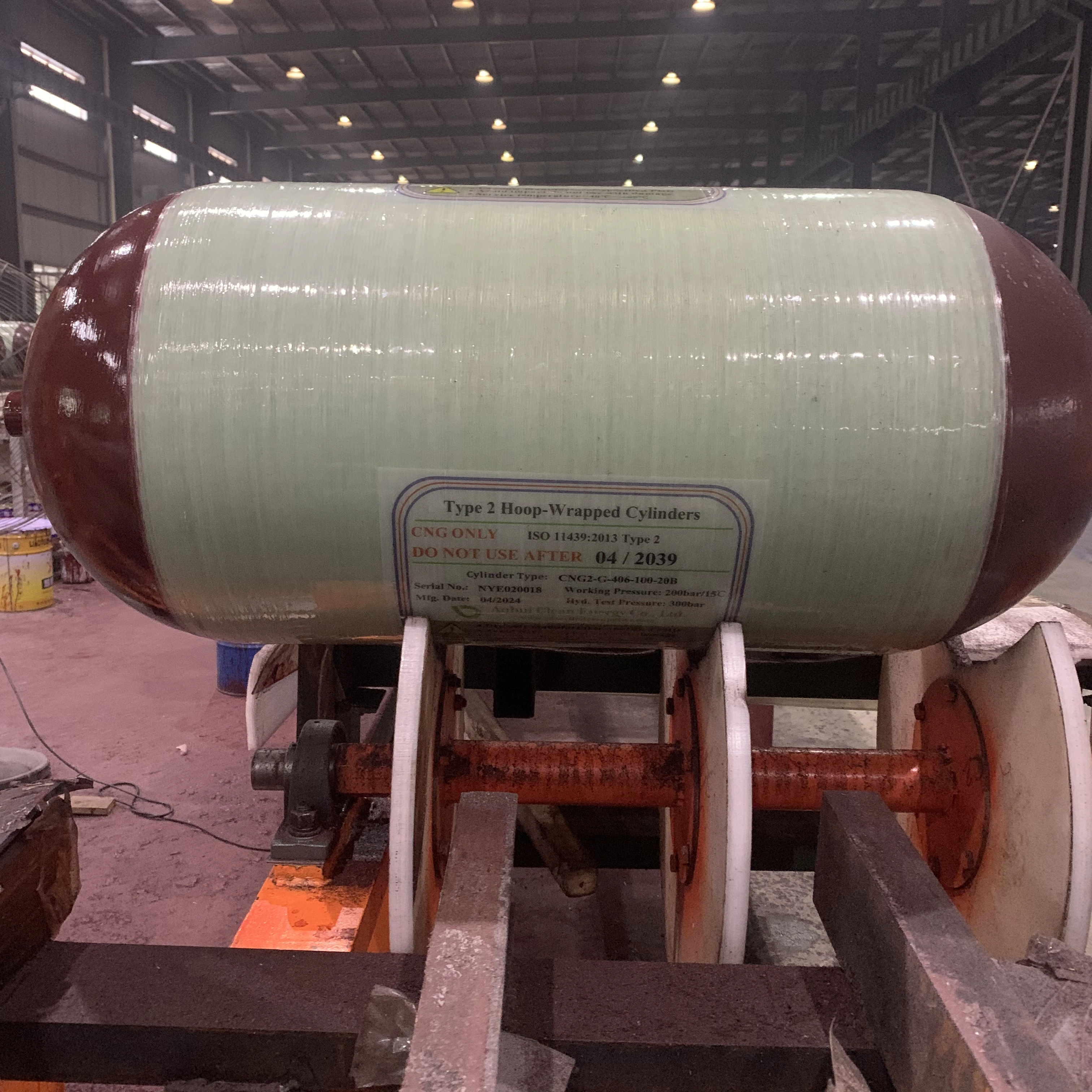 20--260L High Quality High Pressure Type 2 Steel CNG Gas Cylinder CNG Tank for Vehicle