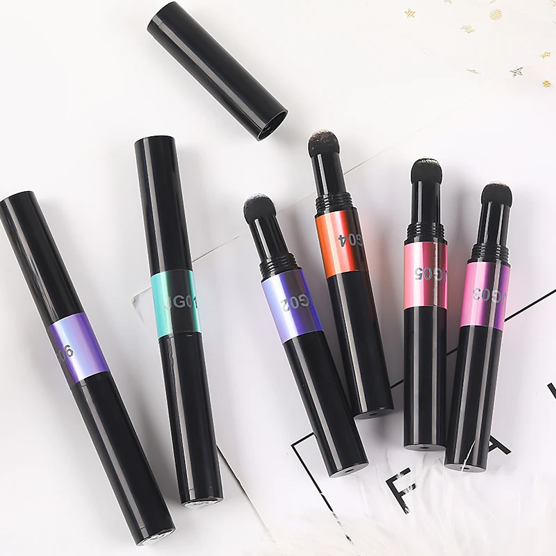 Wholesale Air Cushion Magic Powder Pen 6 Colors Nail Art High Quality Mirror Effect Nail Makeup Powder