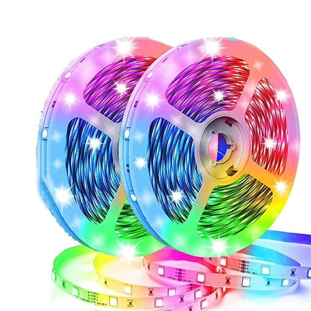RGB светодиодные полосы света SMD 2835 12 В 24 10 Вт 20 5 м 8 Гибкие с дистанционным управлением украшения Hoom