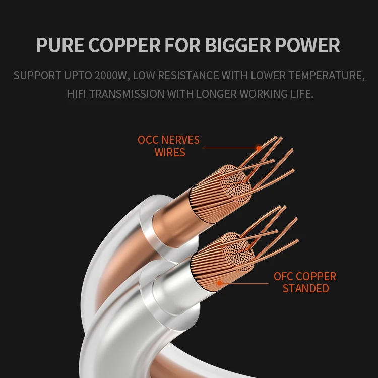 High Quality Transparent Aluminum Foil Shielded Low Noise Copper Chip 2x100 Shielded Speaker Cable 100M high flexibility