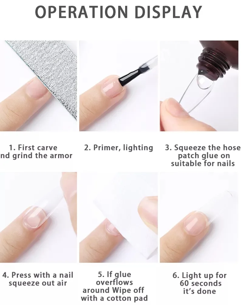 Customized Brand Logo Gel Glue For Fingernail in Tube Gem Gel Glue Private Label Nails Diamond Gel