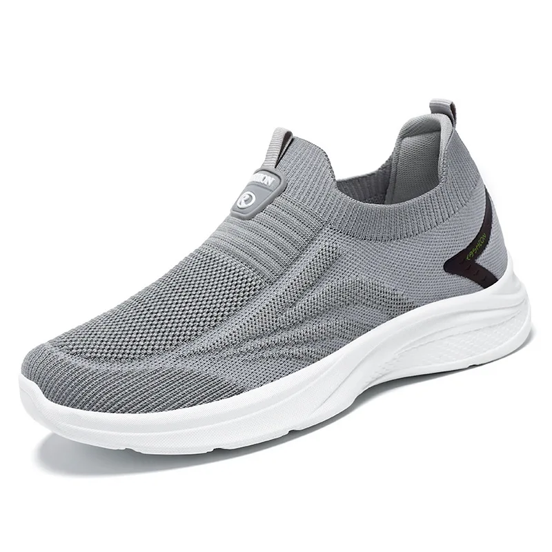 Wholesale Light Weight Breathable Mesh Running Sports Shoes In Stock Sneakers For Men