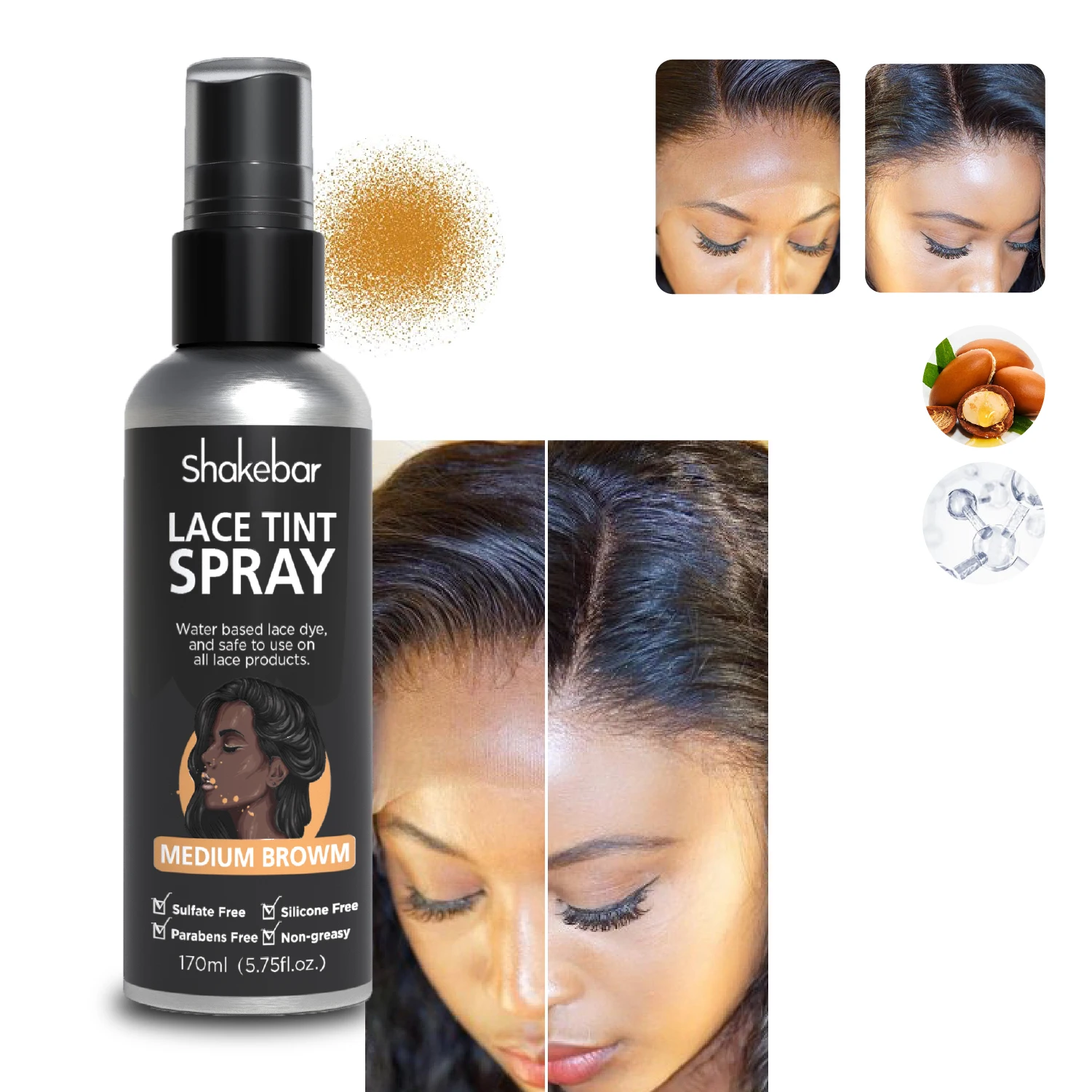 Manufacturer supply wholesale lace glue waterproof strong lace tint spray water proof lace wig glue