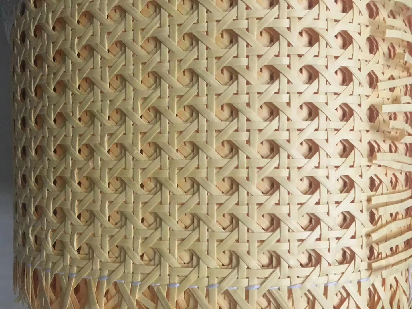 New Plastic rattan woven bamboo mat sheet for ceiling decoration