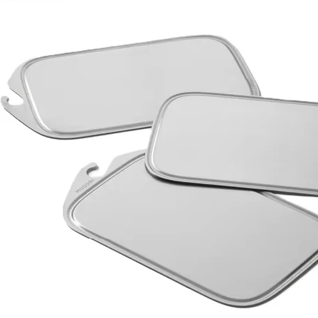 Fashion Oval Shape Dishwasher  Safe Hot Selling Hanging convenience useful  Stainless Steel Cutting Board