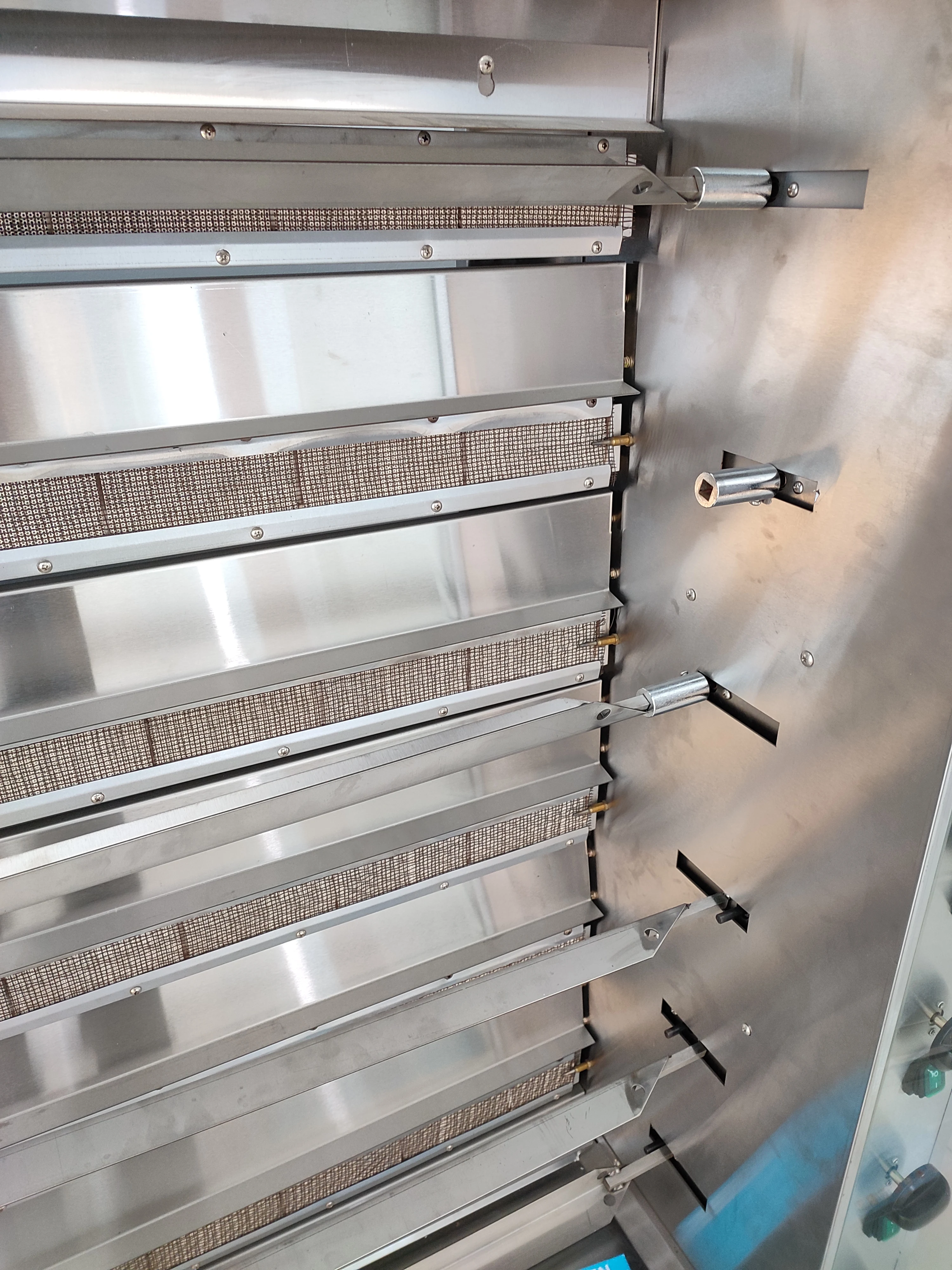 7 Layer Commercial 7 Burner Gas Chicken Rotisseries Rotating Grill With Gas Rotisserie Oven For Roast Chicken & Duck