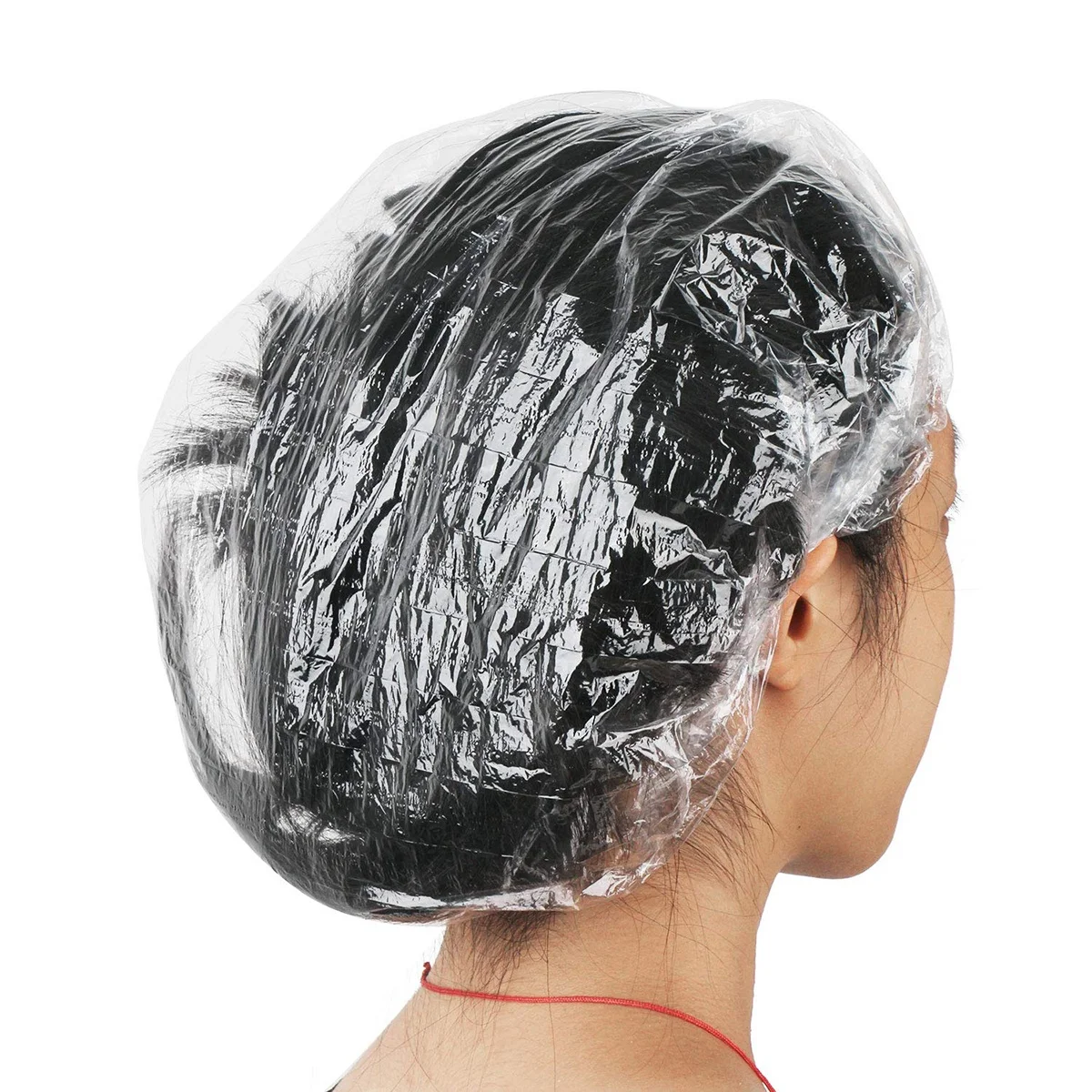 Manufacturer Wholesale Price Disposable Fluffy Cap Waterproof Plastic Shower Cap