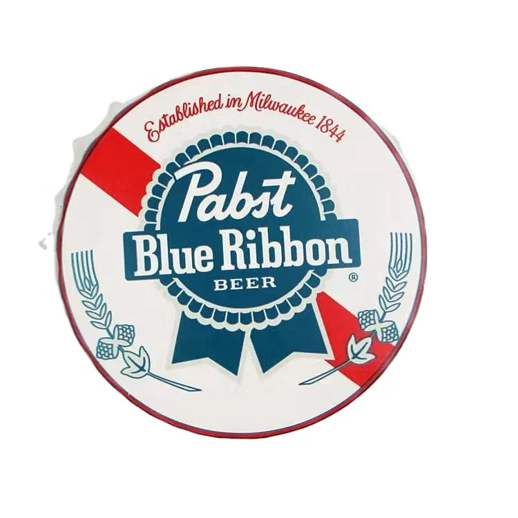 Оптовая продажа круглых пивных знаков на заказ верхние знаки для украшения дома бутылок
