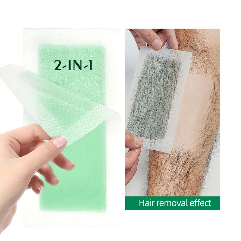 Private Packaging 9*18 cm Body Waxing Strips Hair Removal Depilatory Wax Strips
