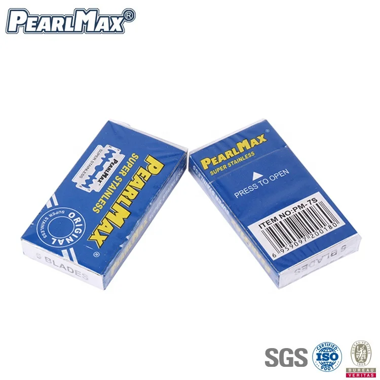 PearlMax Manual Razor Blade Set Double Edge Blade for Barber Shop Double Edge Safety Razor Blade