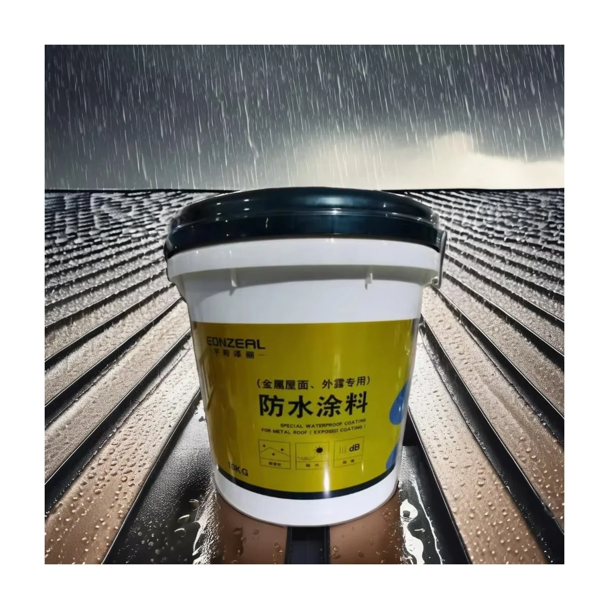 Roof waterproof and thermal insulation material waterproof paint cement roof cooling and sunscreen coating