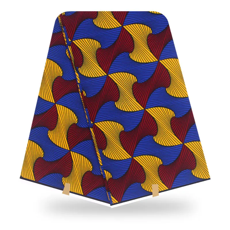  Африканская ткань Анкара батик ручной работы 100% хлопок Африканский принт аксессуары длина 6 ярдов восковая с принтом