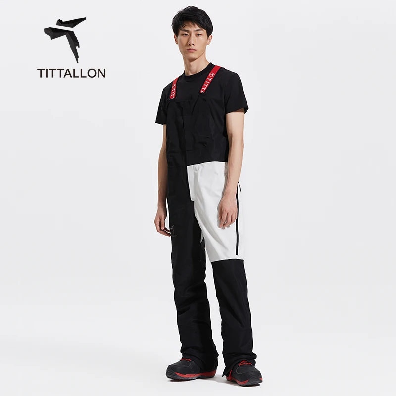 Snowsuit menand women sports snowboard windproof bib pants waterproof sports ski overalls in winter