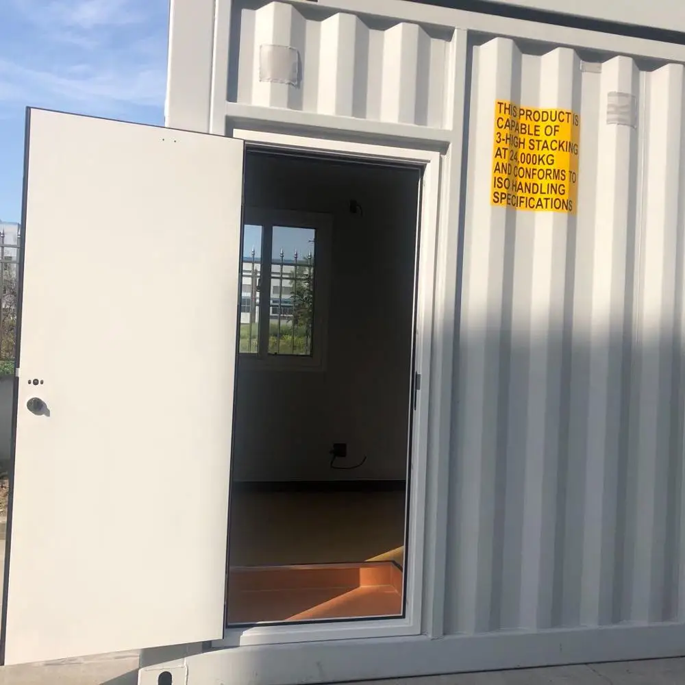 Простая сварная стальная конструкция, рабочая Гостиная 5 комнат со стальной дверью, плоский контейнер