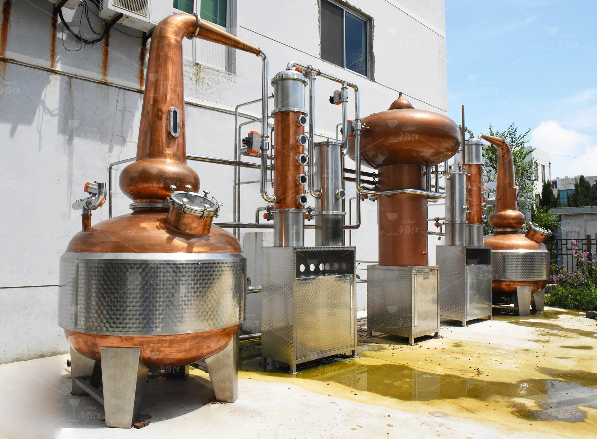 2000 liters automatic industrial alcohol distillation equipment