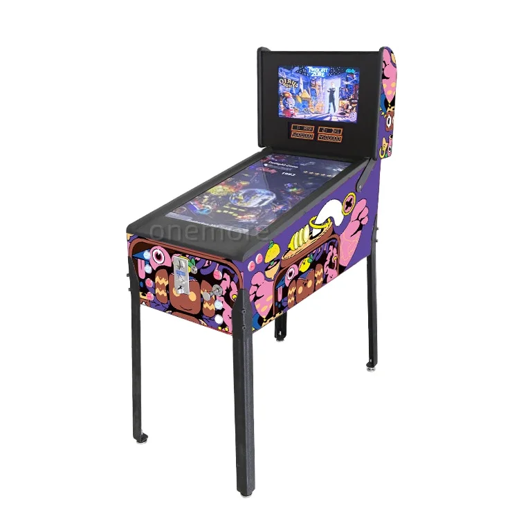 Best Popular 32 inch Mini Virtual Pinball Game Machine With High Quality LED Buttons and Pinball Plunger