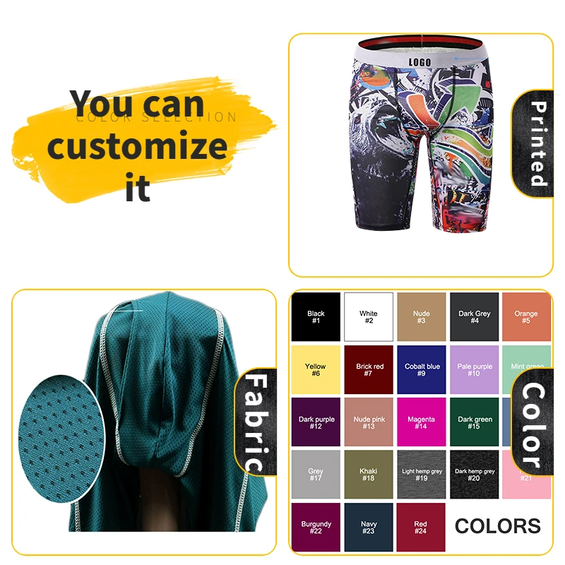 High Quality Classic Solid Cotton Briefs Men Boxers Shorts Custom Open Pouch Underwear Boxer Hombre For Men