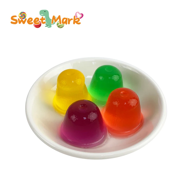 Sweet Fruity Flavor Jelly Halal Assorted Jelly Jar Pudding