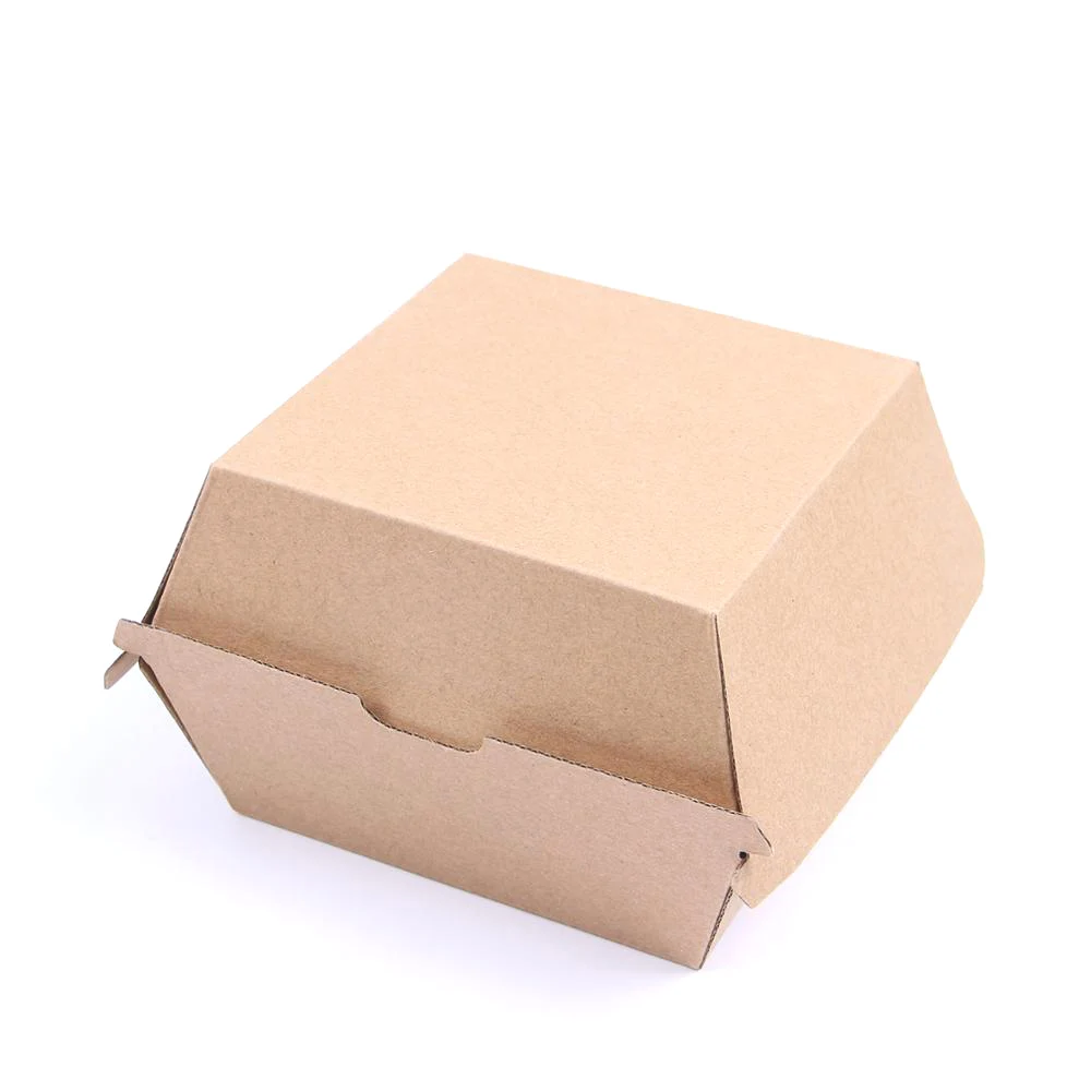 
Various series of kraft for food biodegradable box for soaps Disposable burger box black 