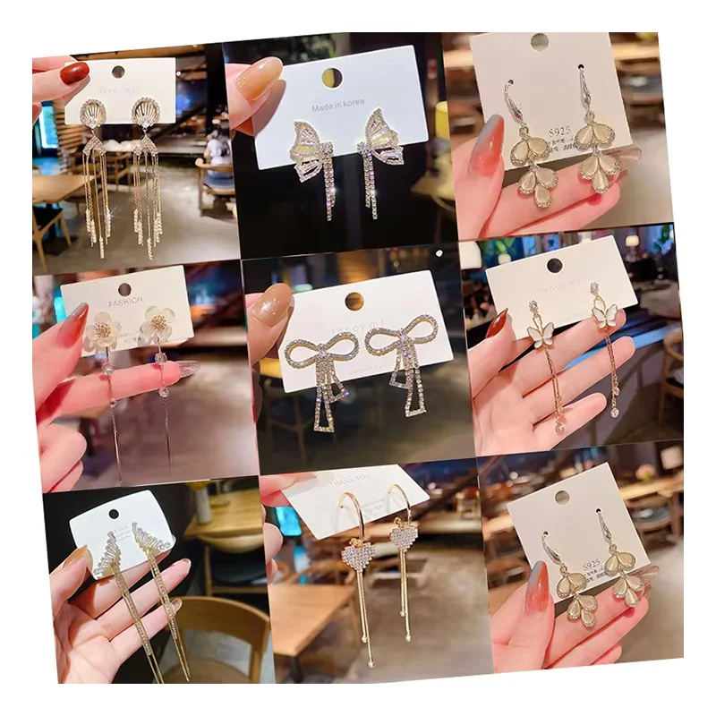 Женские серьги с кисточками из серебра 925