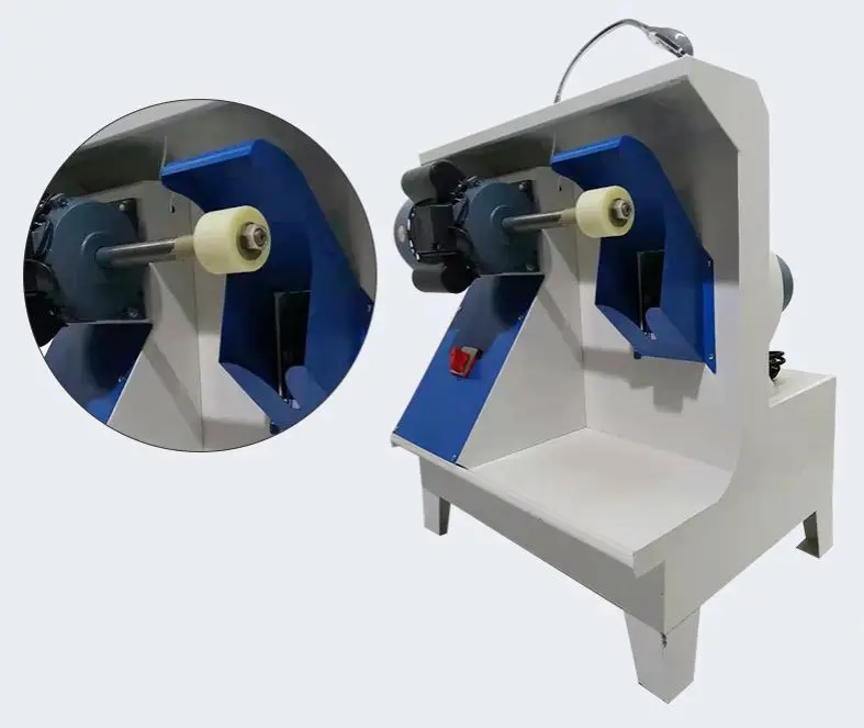 single head dust removal grinding wheel polishing machine for leather in shoe industry