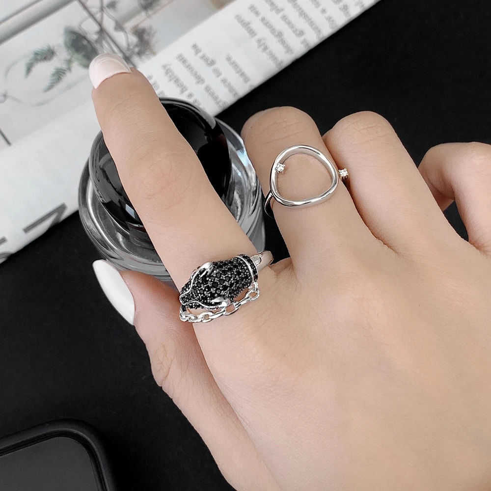 2022 New Style Big Green Crystal Diamond Baguette Cut Ice Out  fashion Women Jewelry rings