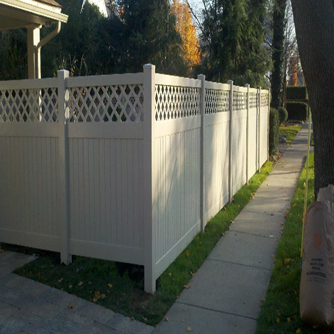 fentech cheap outdoor pvc/plasitc/vinyl lattice privacy lattice