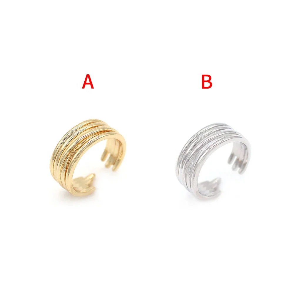 Wholesale Bulk INS Style New Fashion Hip-hop Ring Gold Plated Party Personality Copper Women Men Statement Wedding Rings