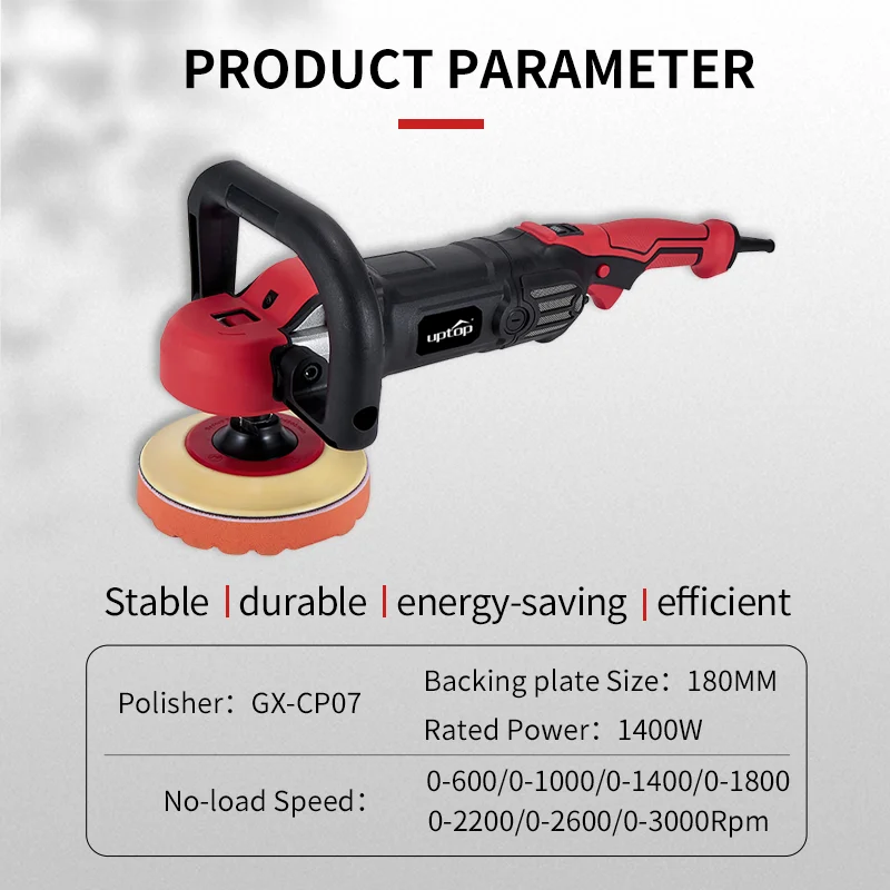 Industry Level 1500w Original Powerflex NRG Type 1500w 180mm Rotary Car Polisher
